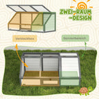 Turtle box, outdoor turtle enclosure, bottomless design, easy to open, turtle house, white — view 8