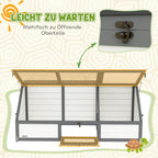 Turtle box, outdoor turtle enclosure, bottomless design, easy to open, turtle house, white — view 9