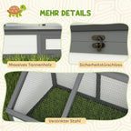 Turtle box, outdoor turtle enclosure, bottomless design, easy to open, turtle house, white — view 10