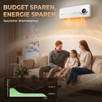 Wall-Mounted Fan Heater – 2000W Ceramic Wall Heater with Fan, Remote Control, 2 Heating Modes, LED Display — view 8
