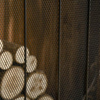 105 x 80.5 cm Fireplace Spark Guard – 3-Panel Folding Fireplace Screen – Black Fireplace Protector — view 11