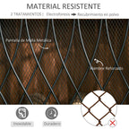 3-Panel Folding Fireplace Screen with Hinges and Decorative Metal Frame, 126x3x80 cm, Black — view 8