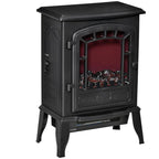 Electric floor fireplace, 2 heat settings, realistic flame effect, versatile — view 12