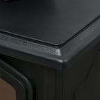 Portable Electric Fireplace Heater with Realistic Flame Effect, 1000 W/2000 W, Black — view 10