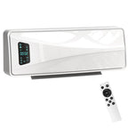2000W Electric Wall Heater with 3 Modes, LED Display, Thermostat, Timer and Oscillation, White — view 2
