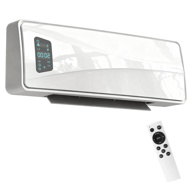 2000W Electric Wall Heater with 3 Modes, LED Display, Thermostat, Timer and Oscillation, White — view 12