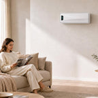 2000W Electric Wall Heater with 3 Modes, LED Display, Thermostat, Timer and Oscillation, White — view 3