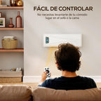 2000W Electric Wall Heater with 3 Modes, LED Display, Thermostat, Timer and Oscillation, White — view 10