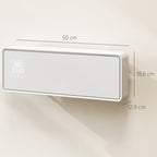 2000W Wall-Mounted Low-Energy Electric Heater with 3 Modes, LED Display, Thermostat, Timer, and Glass Panel — view 5