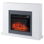 1800W-2000W Electric Fireplace with Remote Control, Adjustable Flame, Thermostat, and Weekly Timer – White (for 37 m2) — view 2