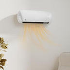 2000W Wall-Mounted Electric Heater with 3 Modes, LED Display, Thermostat, Timer, and Oscillation – White — view 3