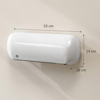 2000W Wall-Mounted Electric Heater with 3 Modes, LED Display, Thermostat, Timer, and Oscillation – White — view 5