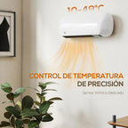 2000W Wall-Mounted Electric Heater with 3 Modes, LED Display, Thermostat, Timer, and Oscillation – White — view 9