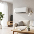 2000W Wall-Mounted Electric Heater with 3 Modes, LED Display, Thermostat, Timer, and Oscillation – White — view 10