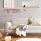 2000W Wall-Mounted Fan Heater with Remote Control, 3 Operating Modes, LED Display, and 12-Hour Timer — view 11
