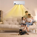 2000W Wall-Mounted Fan Heater with Remote Control, 3 Operating Modes, LED Display, and 12-Hour Timer — view 4