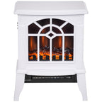 Decorative Fireplace 1000 W/2000 W with Adjustable Temperature and LED Flames for 15–20 m2 – 36.5 x 24 x 46 cm – White — view 2