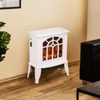 Decorative Fireplace 1000 W/2000 W with Adjustable Temperature and LED Flames for 15–20 m2 – 36.5 x 24 x 46 cm – White — view 4