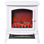 Decorative fireplace with adjustable thermostat and overheat protection for 20–25 m2 rooms, 36.5 x 24 x 45.5 cm, white. — view 2