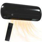2000W Wall-Mounted Electric Heater with 3 Modes, LED Display, Thermostat, Timer, and Oscillation – Black — view 2