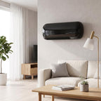 2000W Wall-Mounted Electric Heater with 3 Modes, LED Display, Thermostat, Timer, and Oscillation – Black — view 10
