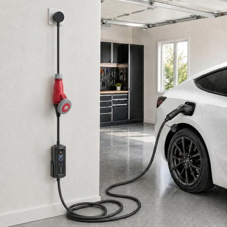 Portable Wallbox 11kW 8m Type 2 (CEE 6–16A to Type 2) IP65 for EV/PHEV
