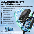Portable Wallbox 11kW 8m Type 2 (CEE 6–16A to Type 2) IP65 for EV/PHEV