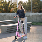 Pink Electric Scooter for Kids with Seat