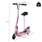 Pink Electric Scooter for Kids with Seat