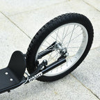 Kick Scooters for Kids with Adjustable Height, Anti-Slip Deck, Dual Brakes, Rubber Tyres, for Boys and Girls Aged 5+ Years Old - Black