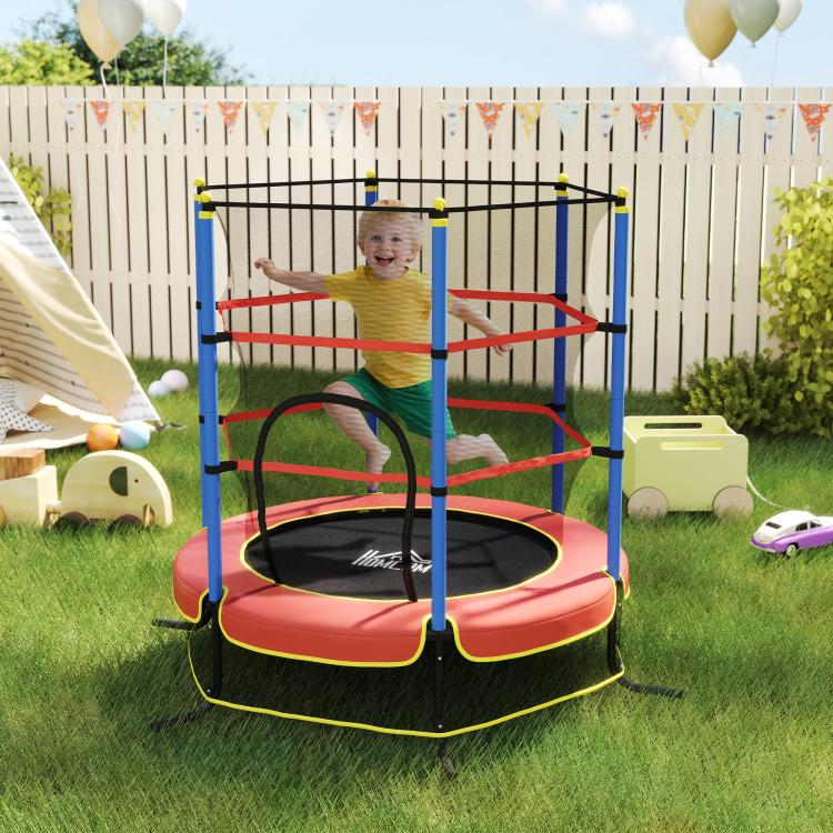 Kids Trampoline, with Safety Net, for Ages 3-10 Years