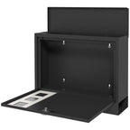 Wall Mounted Letterbox, Weatherproof Post Box, Modern Mailbox with 2 Keys and Viewing Windows, Easy to Install — view 2