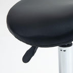Salon Saddle Stool, Rolling Saddle Chair for Massage, Spa, Clinic, Beauty, Hairdressing and Tattoo, Black — view 11