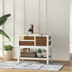 Wooden Tortoise House, with Shelter, Run, Shelf, Lamp Holder, Tray - Brown — view 3