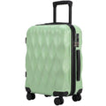 22Inch 56cm 41L Suitcase, ABS Hard Shell Carry On Luggage, Green