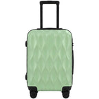 22Inch 56cm 41L Suitcase, ABS Hard Shell Carry On Luggage, Green