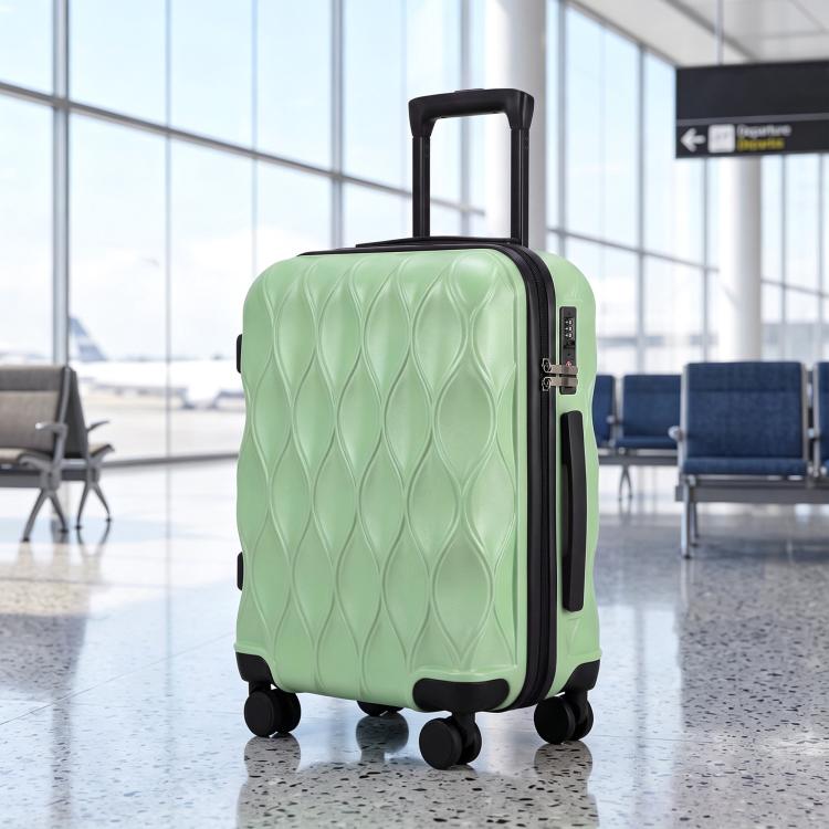 22Inch 56cm 41L Suitcase, ABS Hard Shell Carry On Luggage, Green