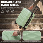 22Inch 56cm 41L Suitcase, ABS Hard Shell Carry On Luggage, Green