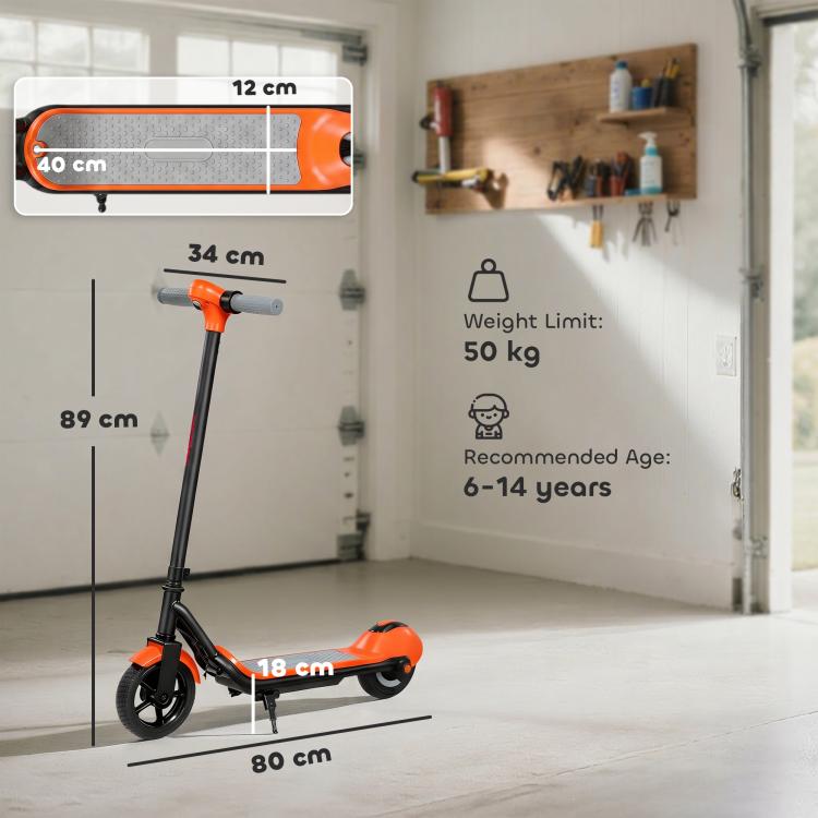 Electric Scooter for Kids, with LED Display, Green
