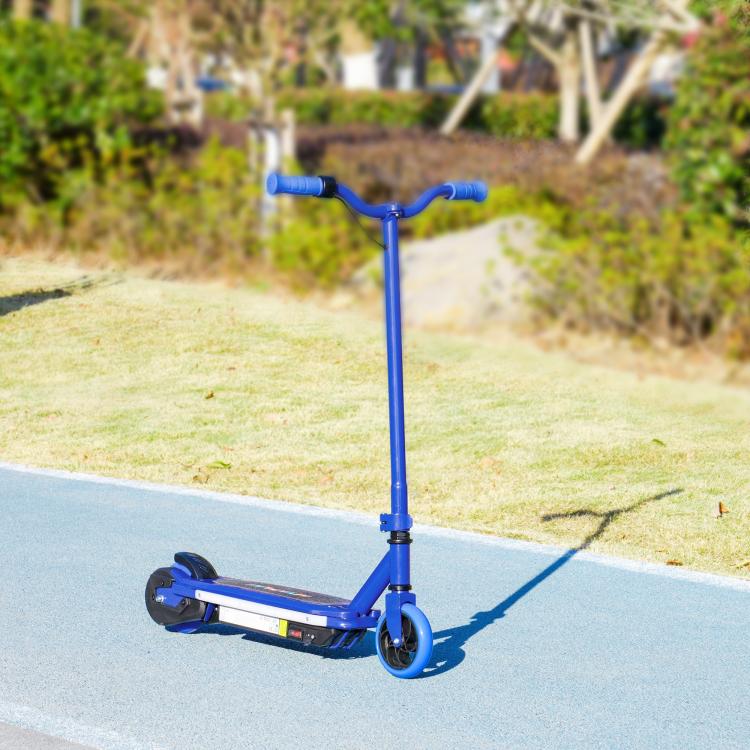 Electric Scooter for Kids 6-14 Years, with Colourful Lights, Blue