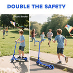 Electric Scooter for Kids 6-14 Years, with Colourful Lights, Blue