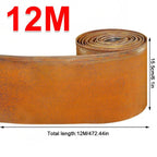 12M Flexible Metal Garden Border Lawn Edging Outdoor Grass Path Edge Roll L