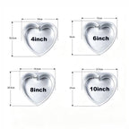 4pcs Heart Shaped Cake Cake model Baking Pan Non Stick Cake Mould Tray