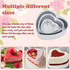 4pcs Heart Shaped Cake Cake model Baking Pan Non Stick Cake Mould Tray