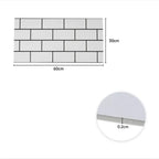 10Pcs Marble Tiles Wall Sticker Self-Adhesive Stick On Kitchen Bathroom Decor