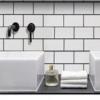 10Pcs Marble Tiles Wall Sticker Self-Adhesive Stick On Kitchen Bathroom Decor