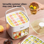 Easy Press 48 Ice Cube Maker Tray Party Bar Ice Cube Maker Mould Ice Storage Box
