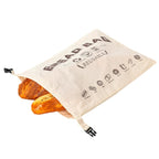 Premium Extra Large Reusable Beeswax Bread Bags Cotton Linen Storage Keep Fresh