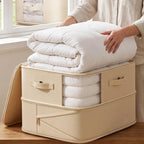 4x Clothes Storage Bags With Zips Bedroom Large Collapsible Storage Box Bedding