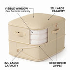 4x Clothes Storage Bags With Zips Bedroom Large Collapsible Storage Box Bedding
